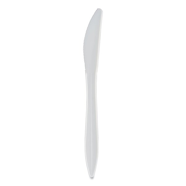 Berkley Square Individually Wrapped Mediumweight Cutlery, Knives, White, PK1000 1101000